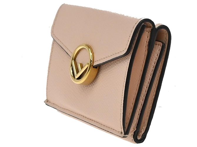 Fendi F is Fendi Dreiteiliges Leder-Portemonnaie Micro Pink - Ansicht 3