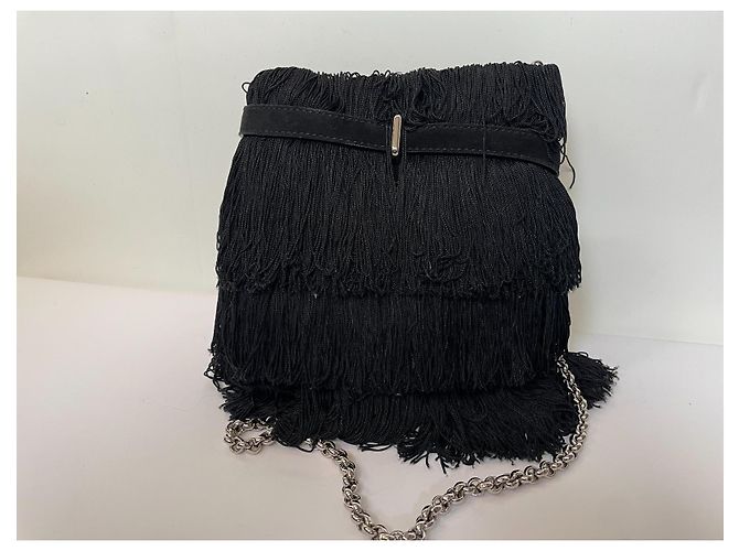Borsa a tracolla Christian Louboutin in suede nero - vista 3