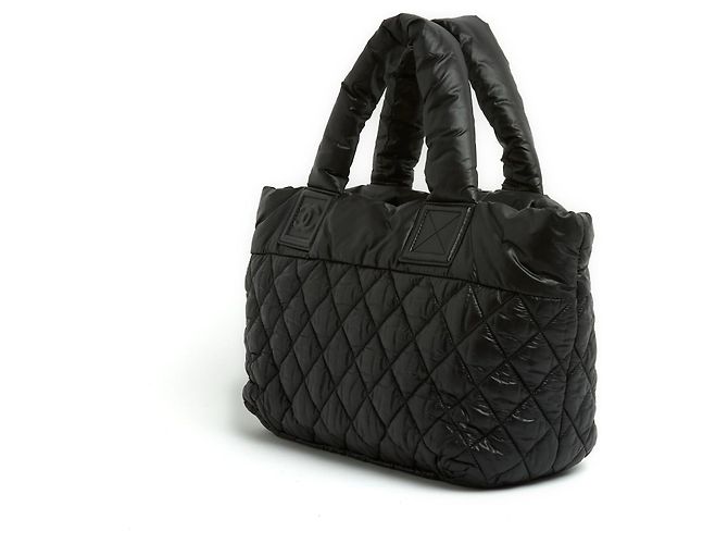 Chanel 2009 Sacco Cabas Cocoon Nylon Nero PM Borsa Mini Tote - vista 2