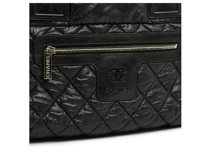 Chanel 2009 Sacco Cabas Cocoon Nylon Nero PM Borsa Mini Tote - vista 4