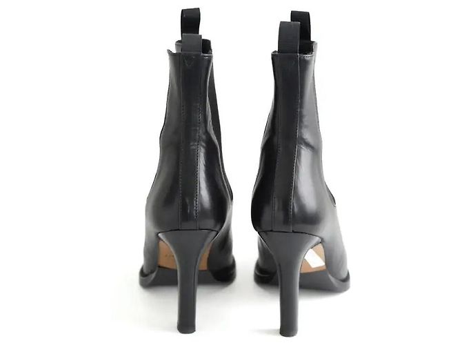 JM Weston Botas de cuero negro - vista 2