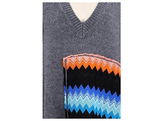 Missoni Jersey de lana gris - vista 3