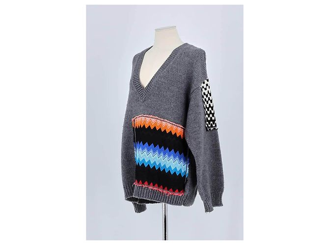 Missoni Jersey de lana gris - vista 4