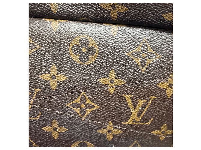 Borsa Pallas Chain Shopper Monogram in tela Louis Vuitton marrone / nera - vista 10