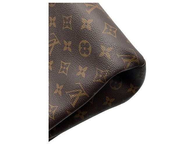 Borsa Pallas Chain Shopper Monogram in tela Louis Vuitton marrone / nera - vista 12