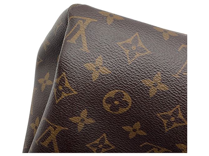 Borsa Pallas Chain Shopper Monogram in tela Louis Vuitton marrone / nera - vista 14