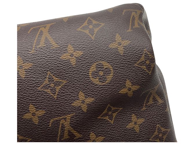 Borsa Pallas Chain Shopper Monogram in tela Louis Vuitton marrone / nera - vista 15
