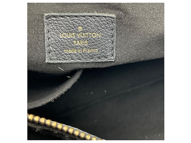 Borsa Pallas Chain Shopper Monogram in tela Louis Vuitton marrone / nera - vista 8