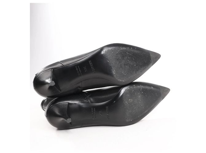 Schwarze Leder-Stiefeletten von Hermès, Größe 38,5 EU - Ansicht 10