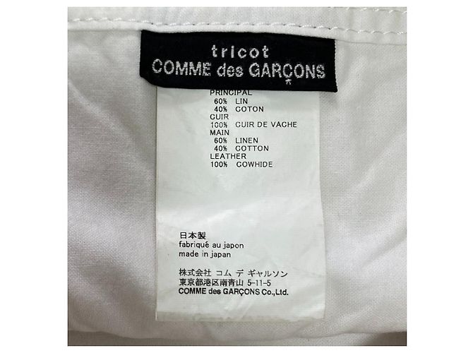 Borsa tote in tela di lino e cotone COMME des GARCONS - vista 12