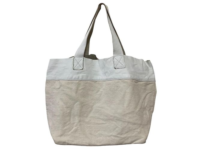 Borsa tote in tela di lino e cotone COMME des GARCONS - vista 3