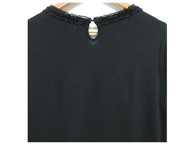 Autre Marque Ingeborg Spitzenlangkleid Schwarz - Ansicht 5