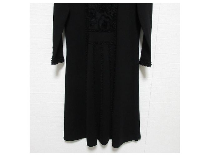 Autre Marque Ingeborg Spitzenlangkleid Schwarz - Ansicht 6