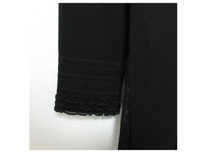 Autre Marque Ingeborg Spitzenlangkleid Schwarz - Ansicht 7