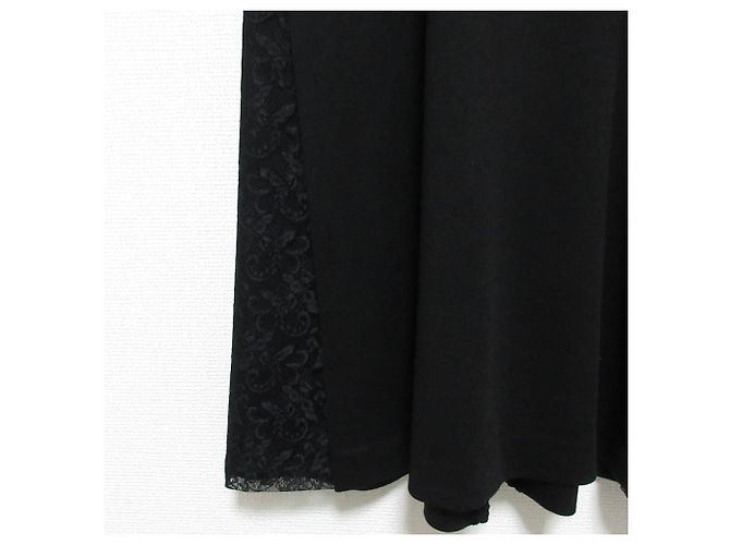 Autre Marque Ingeborg Spitzenlangkleid Schwarz - Ansicht 8