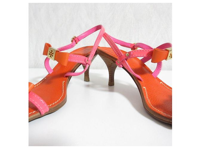 Sandálias de tiras de couro Tory Burch - vista 5