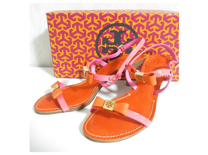 Sandálias de tiras de couro Tory Burch - vista 9
