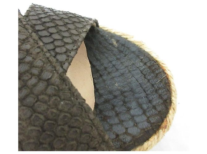 Sandali con zeppa e cintura Jimmy Choo Marrone - vista 10