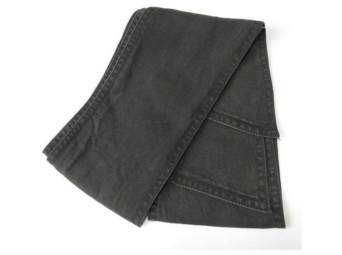 Autre Marque Tencel Denim Bluse ICB Schwarz - Ansicht 10