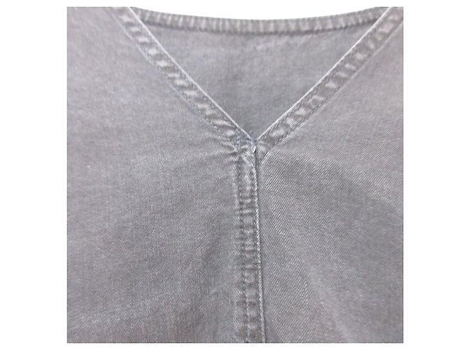 Autre Marque Tencel Denim Bluse ICB Schwarz - Ansicht 3