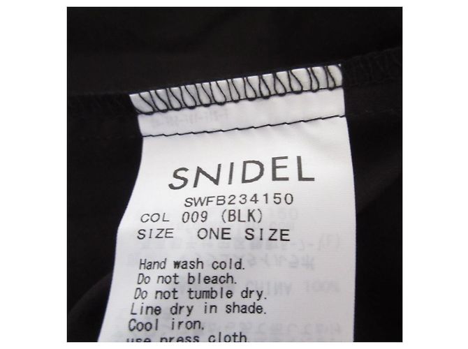 Autre Marque Blusa sin mangas con lazo Snidel Negro - vista 8