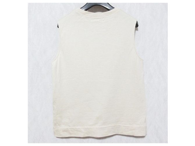 Autre Marque Top sin mangas de cuello redondo ebure Beige - vista 2