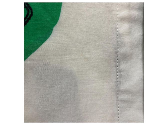 Autre Marque Vestido largo estampado Julien David Castaño Blanco Verde - view 8