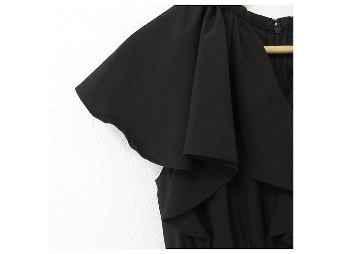 Autre Marque CELFORD Voluminöses Rüschenkleid Schwarz - Ansicht 4