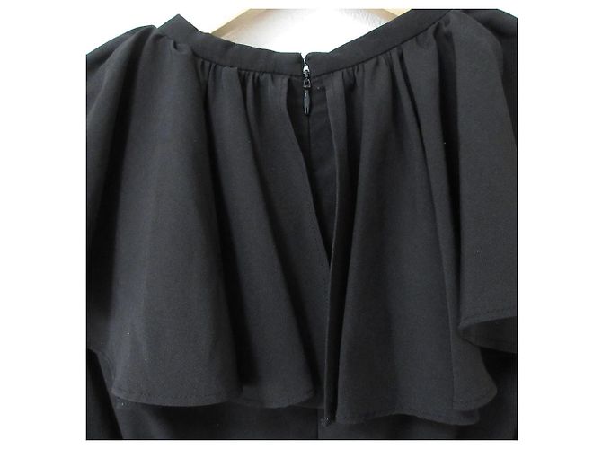 Autre Marque CELFORD Voluminöses Rüschenkleid Schwarz - Ansicht 5