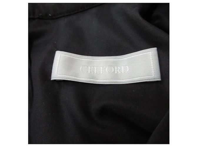 Autre Marque CELFORD Voluminöses Rüschenkleid Schwarz - Ansicht 7