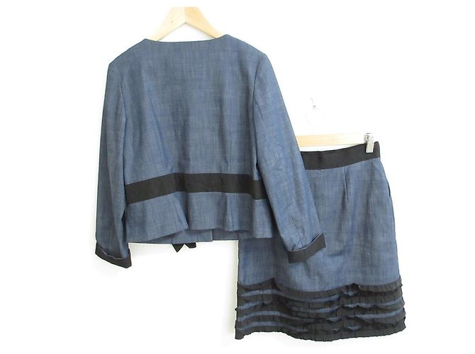Conjunto de denim con cinta LANVIN en Azul - vista 2