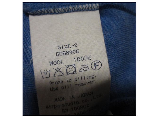 Autre Marque 45R Flare Stricktop Blau - Ansicht 7