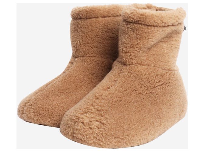 Loro Piana Botas de piel de oveja marrones - talla EU 37 (UK 4) Castaño - vista 2