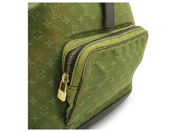 Zaino Mini Montsouris GM Monogramma Louis Vuitton Verde Cachi - vista 10