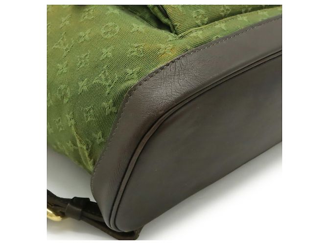 Zaino Mini Montsouris GM Monogramma Louis Vuitton Verde Cachi - vista 4