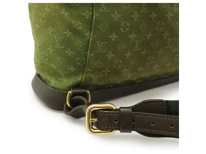 Zaino Mini Montsouris GM Monogramma Louis Vuitton Verde Cachi - vista 6