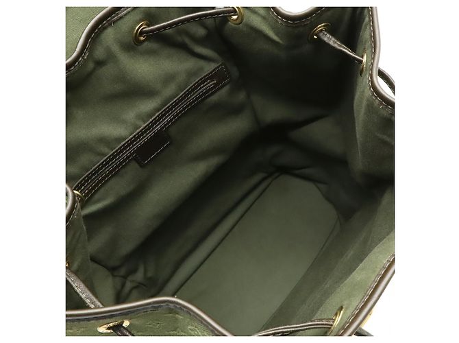 Zaino Mini Montsouris GM Monogramma Louis Vuitton Verde Cachi - vista 8