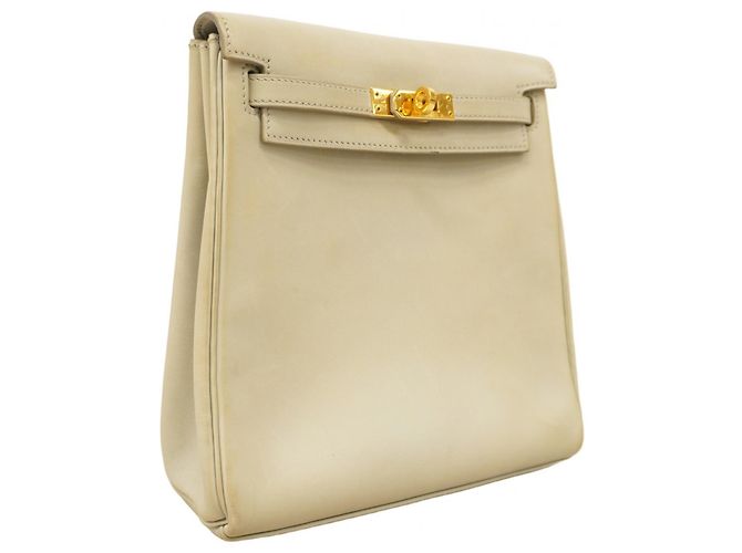 Mochila Hermès Kelly Ad PM en Vogue Gulliver Blue Pale - vista 2