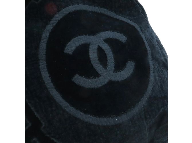 Borsa da spiaggia Chanel Coco Mark Nero - vista 5