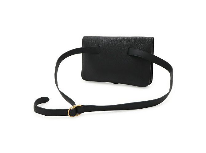 Hermès HERMES Dogon Poche Borsa a Vita Nero - vista 3