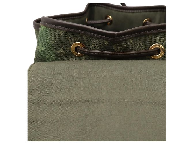 Zaino Mini Montsouris GM Monogram di Louis Vuitton Verde Cachi Monogramma - vista 8