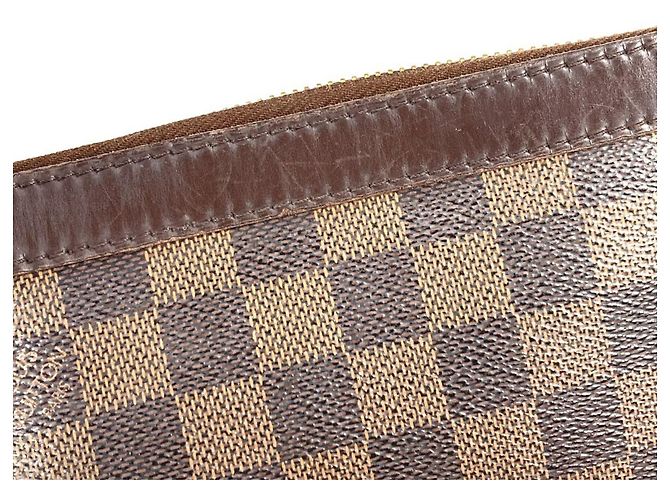 Borsa a Spalla Damier Illovo MM di Louis Vuitton Marrone Damier ebene - vista 10