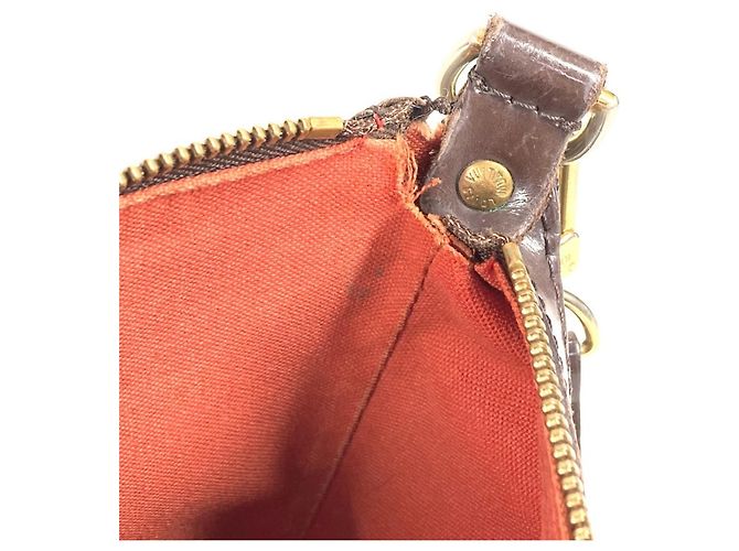 Borsa a Spalla Damier Illovo MM di Louis Vuitton Marrone Damier ebene - vista 13