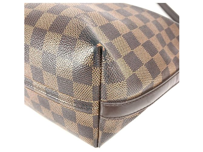 Borsa a Spalla Damier Illovo MM di Louis Vuitton Marrone Damier ebene - vista 6