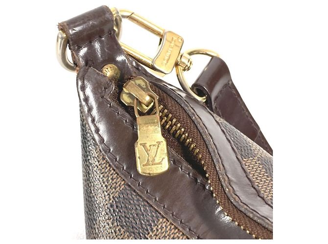 Borsa a Spalla Damier Illovo MM di Louis Vuitton Marrone Damier ebene - vista 9