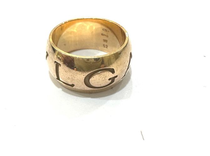 Bulgari Anello Monologo in Oro Rosa 18K Bvlgari D'oro - vista 2