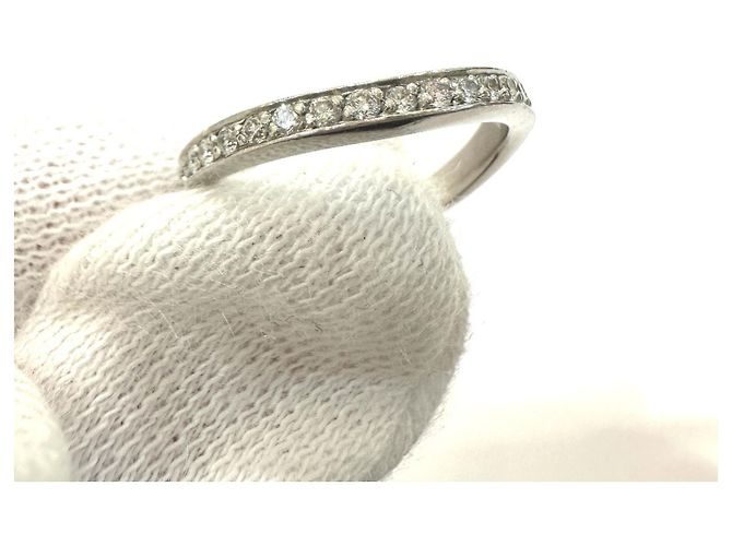 Chanel Pt950 Ribbon Full Diamond Eternity Ring Silber - Ansicht 3