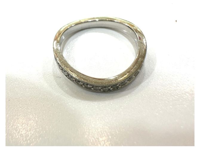 Chanel Pt950 Ribbon Full Diamond Eternity Ring Silber - Ansicht 4