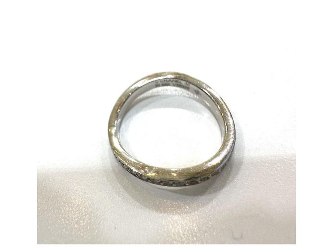 Chanel Pt950 Ribbon Full Diamond Eternity Ring Silber - Ansicht 5