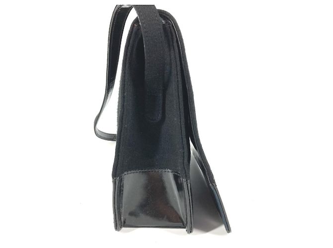 Chanel Vintage CC Coco Mark Logo Flap Shoulder Bag Black - view 4